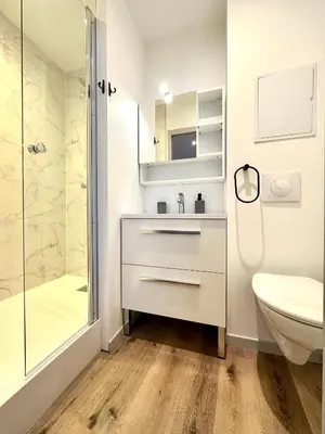 Salle de bains dans l'établissement Bel appartement en plein centre ville
