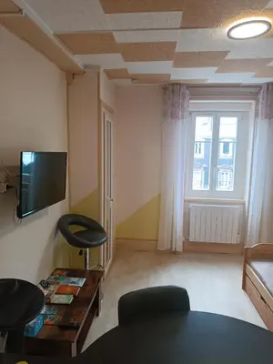 Télévision ou salle de divertissement dans l'établissement le Mont dore Centre ville appartement