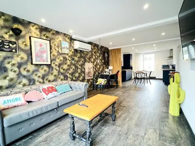 Coin salon dans l'établissement Le SPA de l’Impasse
