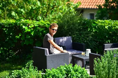 Jardin de l'établissement Chambres & Tables d'hôtes Le Pech Grand