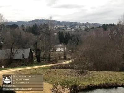 Paysage naturel près de la maison de vacances