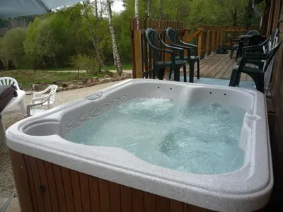 Plan de l'établissement Woodlands Cottage with Hot Tub