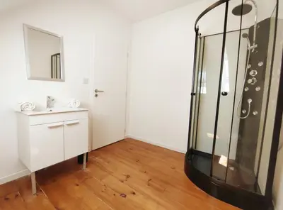 Salle de bains dans l'établissement Le domaine du Quercy