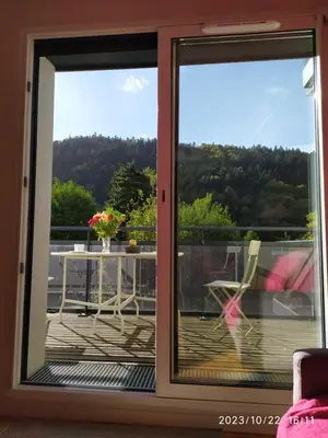 Vue générale sur la montagne ou vue sur la montagne depuis l'appartement