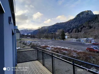 Vue générale sur la montagne ou vue sur la montagne depuis l'appartement