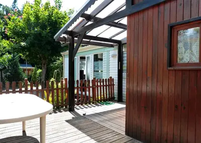 Jardin de l'établissement Mobile Home Auvergne