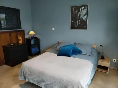 Un ou plusieurs lits dans un hébergement de l'établissement Maison d'Architecte