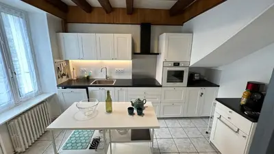 Cuisine ou kitchenette dans l'établissement Villa Stella 8pers. La Bourboule