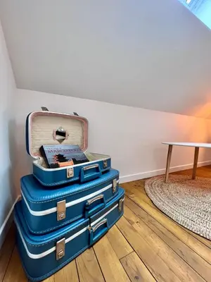Un ou plusieurs lits dans un hébergement de l'établissement Maison 6 personnes - Spa privé Jardin Pétanque - Proche gare Brive