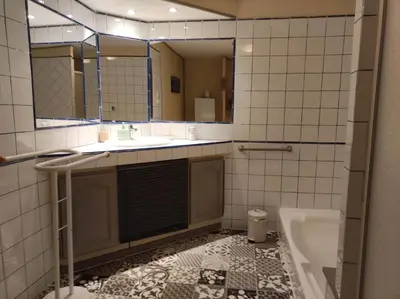 Salle de bains dans l'établissement Gite du Dolmen classé 3 épis