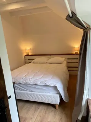 Un ou plusieurs lits dans un hébergement de l'établissement Gîte du Pays-de-Salers, Cantal, classé 1*
