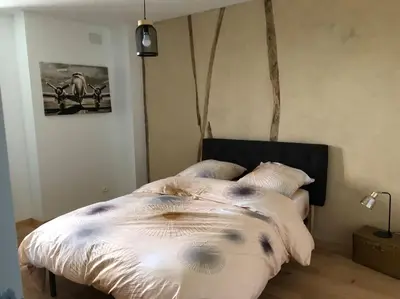 Un ou plusieurs lits dans un hébergement de l'établissement Maison entièrement renovee