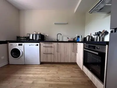 Cuisine ou kitchenette dans l'établissement Gîte Bois Tordu - 3 chambres - proche Bourganeuf