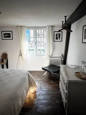 Un ou plusieurs lits dans un hébergement de l'établissement Maison d'hôte Les Allois