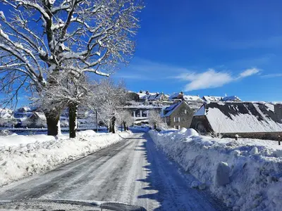 L'établissement la maisonnette en hiver