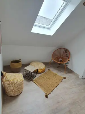 Coin salon dans l'établissement Les terrasses de Dordogne