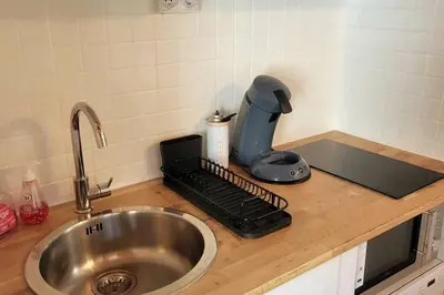 Cuisine ou kitchenette dans l'établissement Duplex 4/6p Le Familial