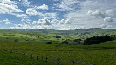 Paysage naturel près de le chalet