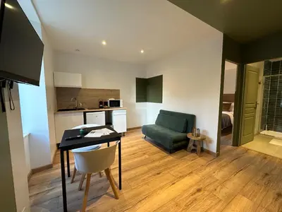 Cuisine ou kitchenette dans l'établissement Limoges Sud-LesCinqSuites Le Saint Laurent-DABNB