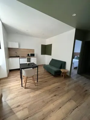 Cuisine ou kitchenette dans l'établissement Limoges Sud-LesCinqSuites Le Saint Laurent-DABNB