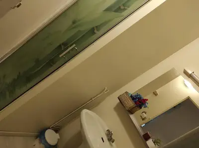 Salle de bains dans l'établissement gîte le Ranch de Vassiviére
