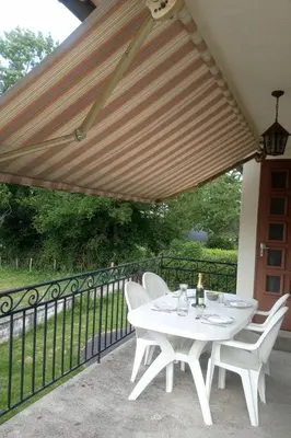 Balcon ou terrasse dans l'établissement La Maison des 3 Bouleaux