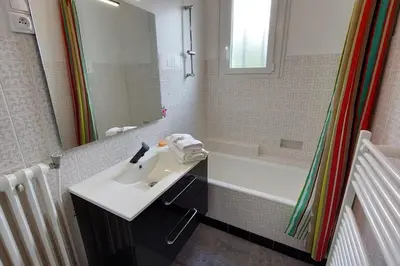Salle de bains dans l'établissement La Maison des 3 Bouleaux