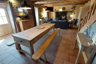 Coin salon dans l'établissement Le Bois Haut