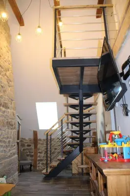 Un ou plusieurs lits superposés dans un hébergement de l'établissement Location maison Bourboule
