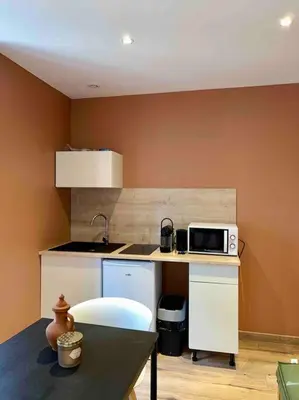 Cuisine ou kitchenette dans l'établissement LesCinqSuites/ Le Marrakech - DABNB