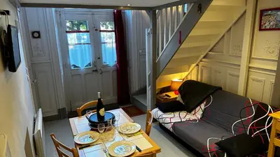 Coin salon dans l'établissement Le Sarciron 10 Duplex Le Mont Dore