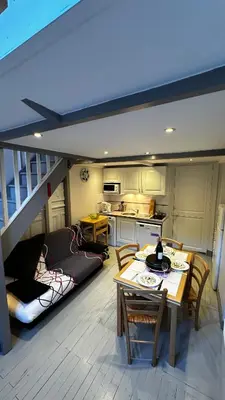 Cuisine ou kitchenette dans l'établissement Le Sarciron 10 Duplex Le Mont Dore