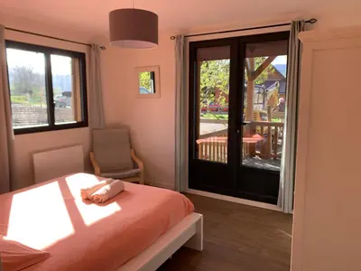 Un ou plusieurs lits dans un hébergement de l'établissement Chalet d'Auvergne - chalet de Perrine