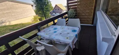 Balcon ou terrasse dans l'établissement Studio Super-Besse - 4 personnes