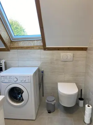 Salle de bains dans l'établissement LA CASA