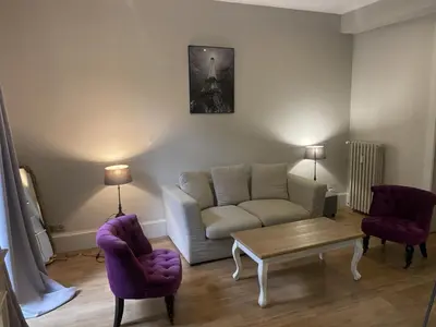 Coin salon dans l'établissement La Villa Beaupeyrat