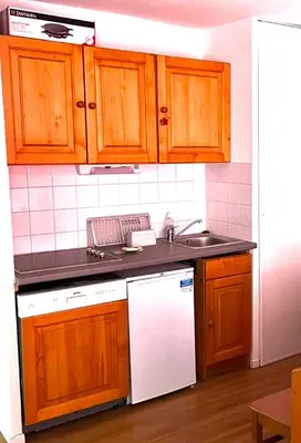 Cuisine ou kitchenette dans l'établissement Super Besse chez Sophie 2ch, séjour, wifi, 2tv, rdc, terrasse, parc, piscine, pkg