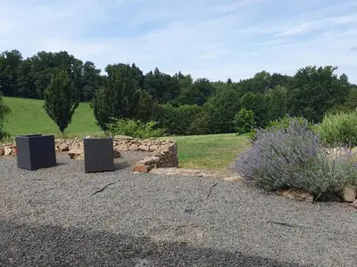 Jardin de l'établissement au grain de folie