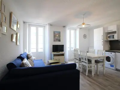 Cuisine ou kitchenette dans l'établissement T3 2 étoiles avec wifi, à 300m des thermes - FR-1-608-255