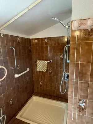 Salle de bains dans l'établissement Chez Patrick