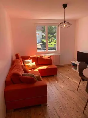 Coin salon dans l'établissement Maison familiale 80m2 3 chambres