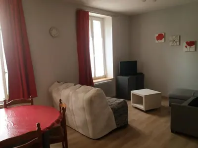 Coin salon dans l'établissement Appart résidence Le Dordogne