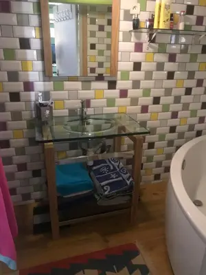 Salle de bains dans l'établissement Le grenier