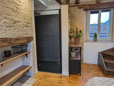 Cuisine ou kitchenette dans l'établissement Maison de Bourg Cressensac