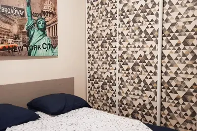Un ou plusieurs lits dans un hébergement de l'établissement La Petite Maison des Pénitents.