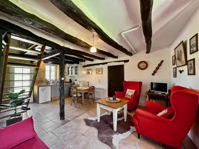 Coin salon dans l'établissement Domaine de Loupiac