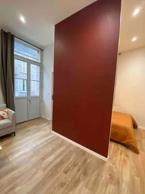 Un ou plusieurs lits dans un hébergement de l'établissement Logement entier-Clim-100%équipé-Hypercentre-Balcon