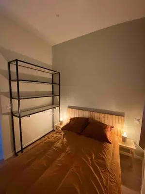 Un ou plusieurs lits dans un hébergement de l'établissement Logement entier-Clim-100%équipé-Hypercentre-Balcon