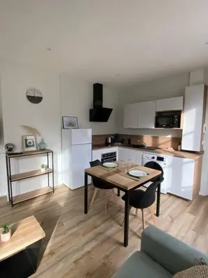 Cuisine ou kitchenette dans l'établissement Appartement hypercentre 100% équipé *Clim*