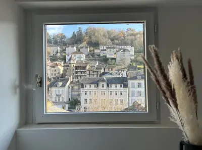 Vue générale sur Tulle ou vue de la ville depuis l'appartement